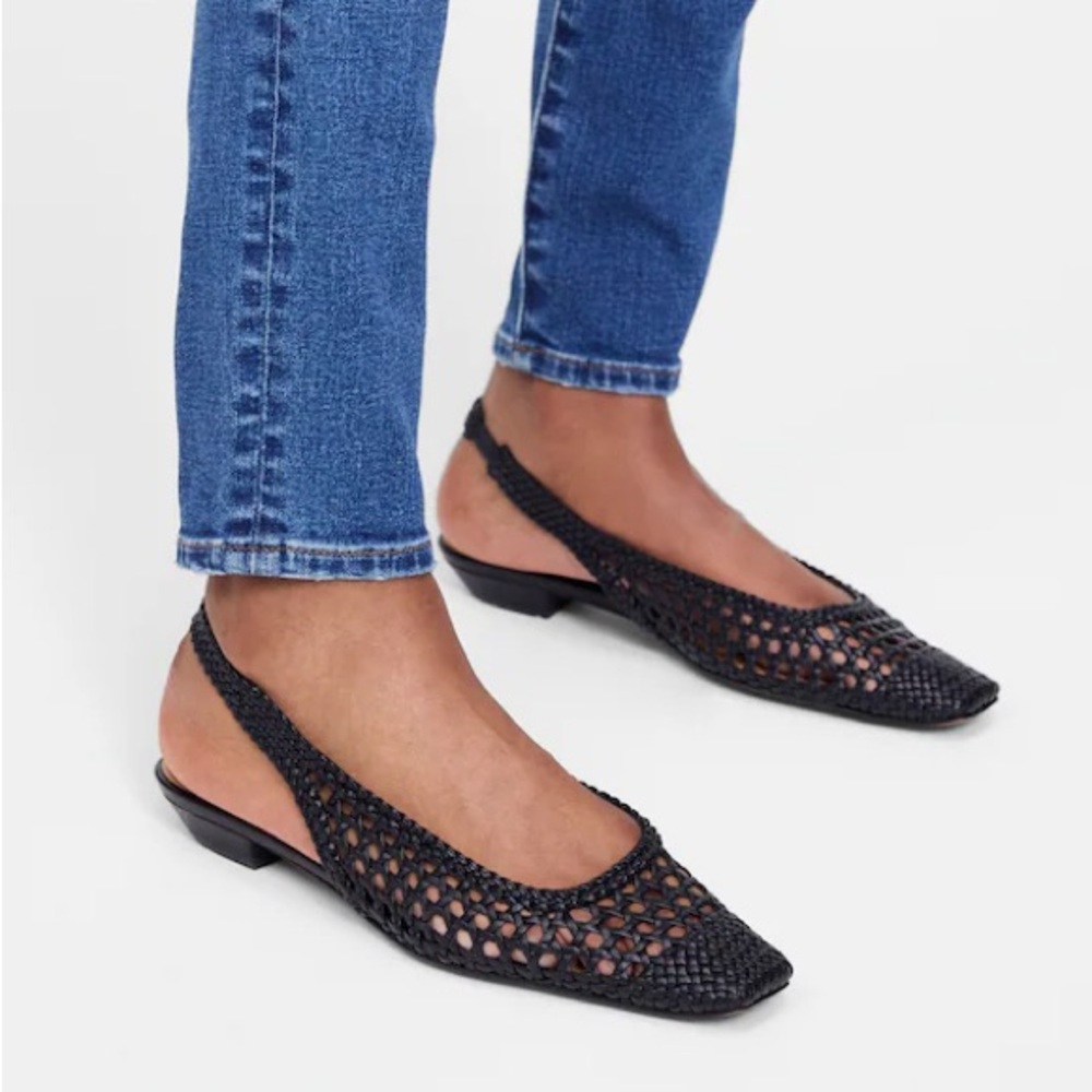 Madewell leather The Ophelia Slingback Flats.